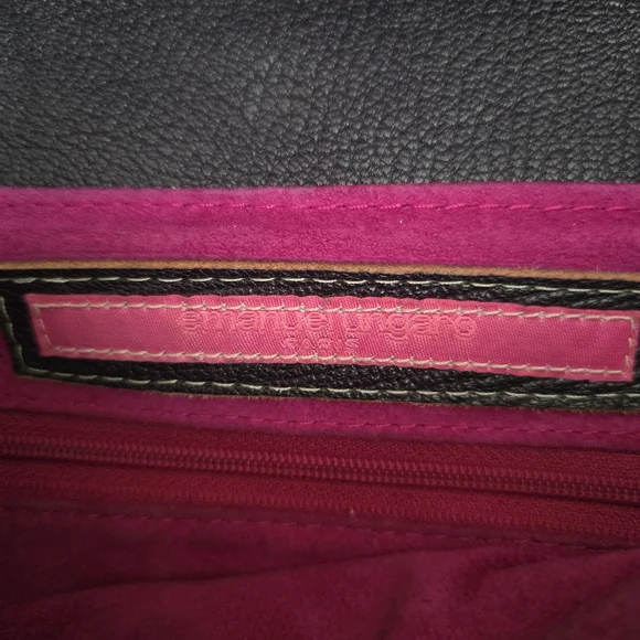 Emanuel Ungaro Paris Leather Fringe Crossbody Bag Boho Hippie Festival Purse - Picture 12 of 16